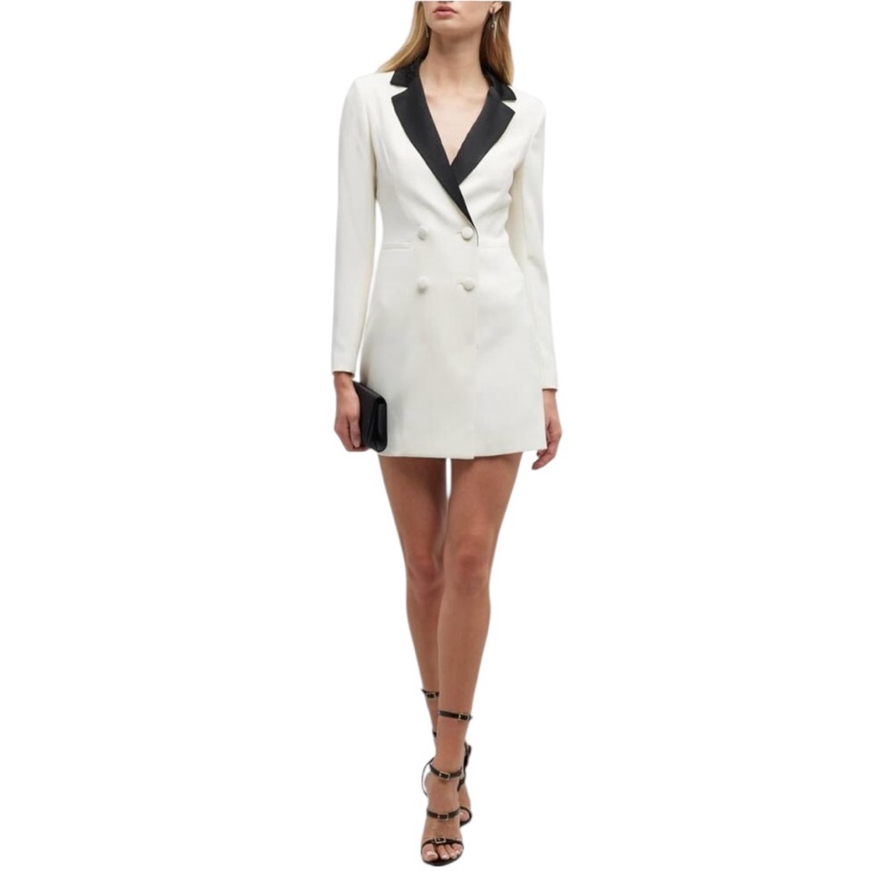 ALICE + OLIVIA Kryie Mini Tuxedo double breasted Dress size 8